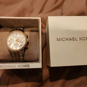 Michael Kors Gold and Silver Watch